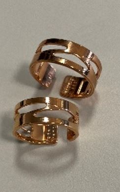 UN BIJOU A PARIS - Bague 8mm essentielles dorée rose - laiton finition or rose (70406044000000)
