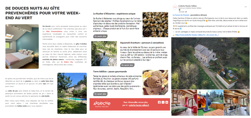 NUMÉRIQUE : Pack communication (1 encart newsletter + 1 encart coup de coeur + 1 post facebook)