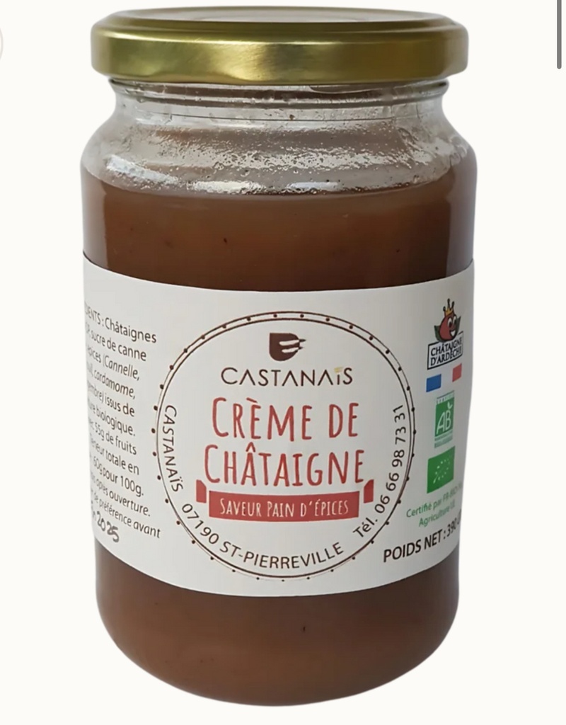 Castanaïs - Crème de châtaigne (AOP BIO) saveur pain d'épices 390g