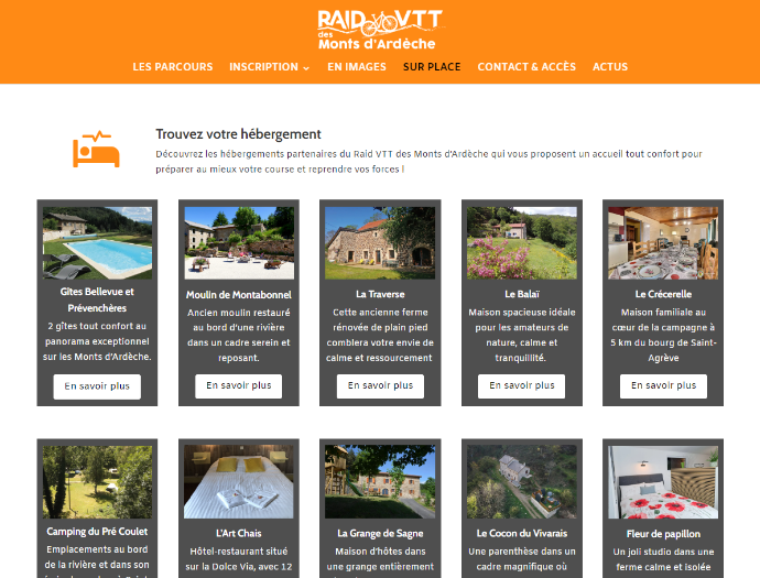 NUMÉRIQUE : Encart sur les sites web "Printemps de la Randonnée" et "Raid VTT" (2026)