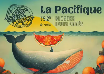 L'Art des Chopes - Bière "La Pacifique" 33cl (blanche) 